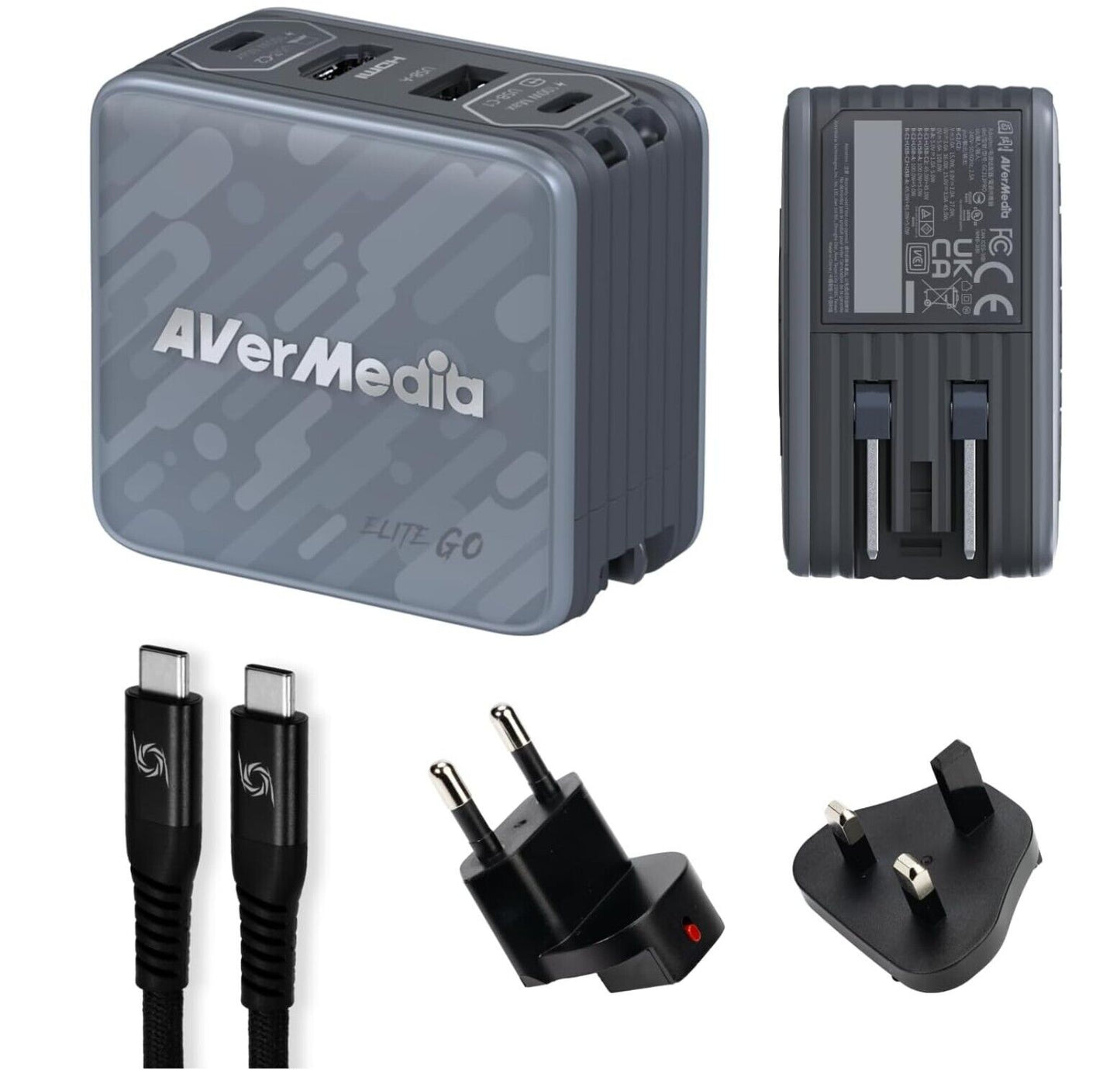 AVerMedia Capture-Karte für Streaming, 1080p60 HDMI, Tragbares Ladegerät für Nin