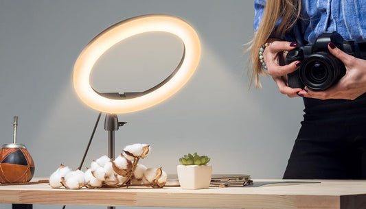 12" Ringlicht mit Stativ 3 Farben 10 Helligkeiten USB