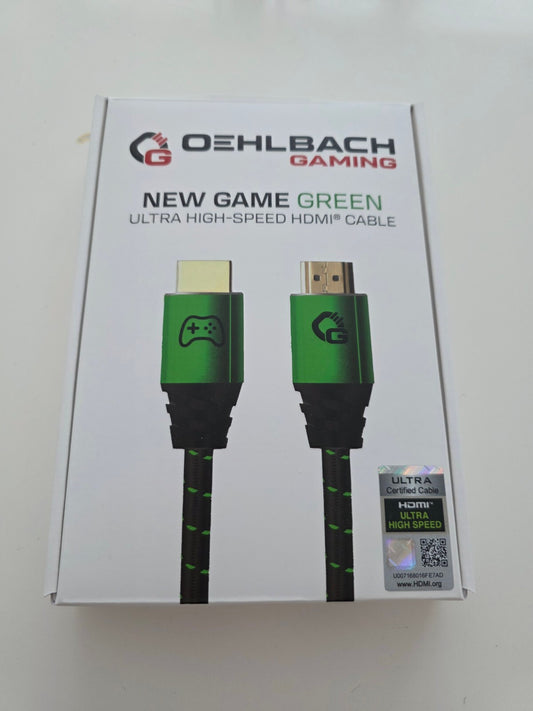 OEHLBACH New Game Green 2m HDMI 2.1b Kabel 8K@60Hz eARC VRR ALLM PS5 Xbox