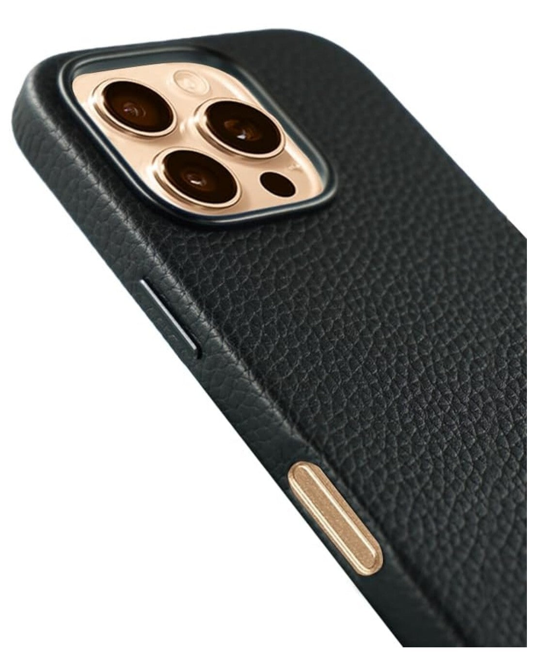 Echtleder Schutzhülle iPhone 16 Pro Max Magsafe Schwarz