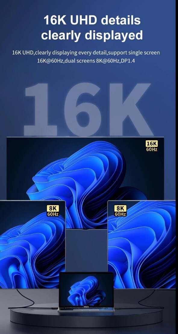 USB4  TBT5 Kabel 80Gbps 16K@60Hz 240W PD 2m Schwarz