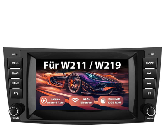 Android 13 Autoradio 8" für Mercedes E-Klasse W211 CLS W219 CarPlay