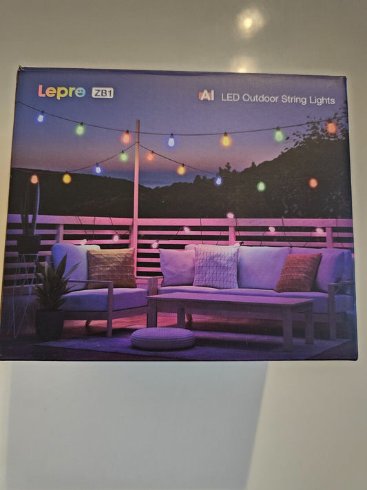 AI LED Lichterkette Außen, RGB+Warmweiß Smarte LED WLAN RGB Glühbirnen,App-Steue