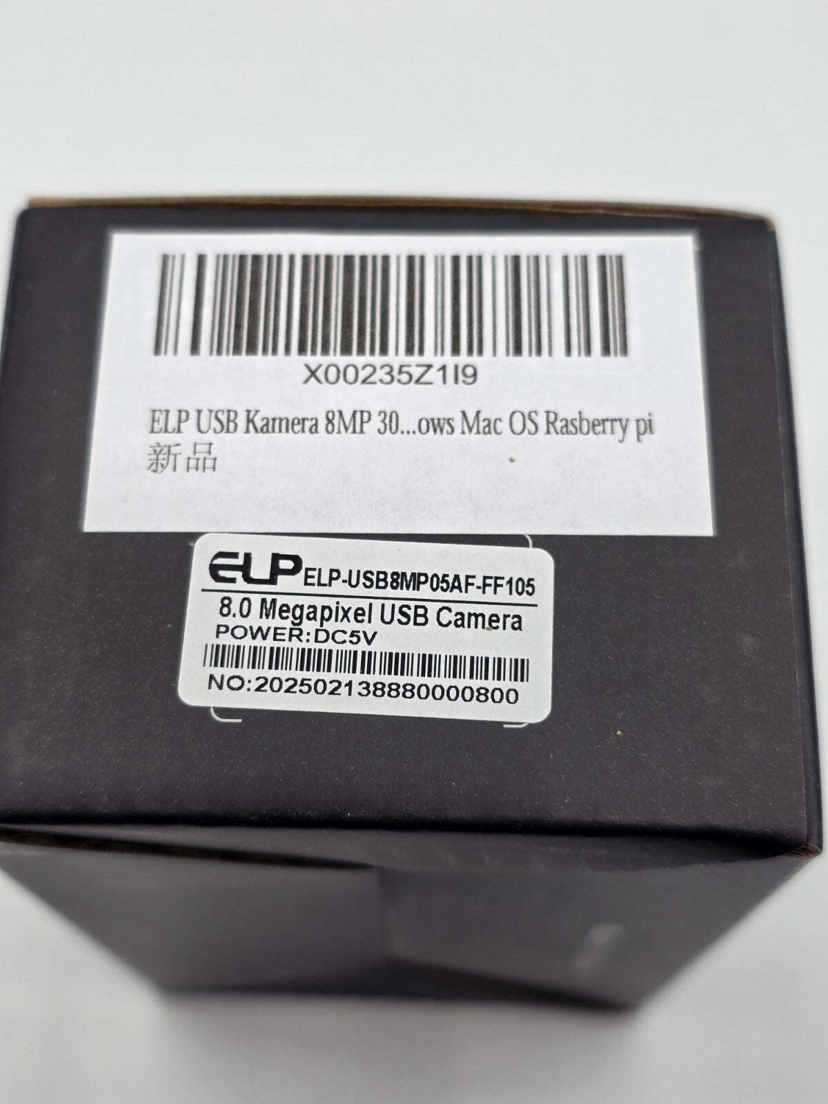 8MP USB Kamera 30fps 105° Weitwinkel Lightburn für PC Raspberry Pi