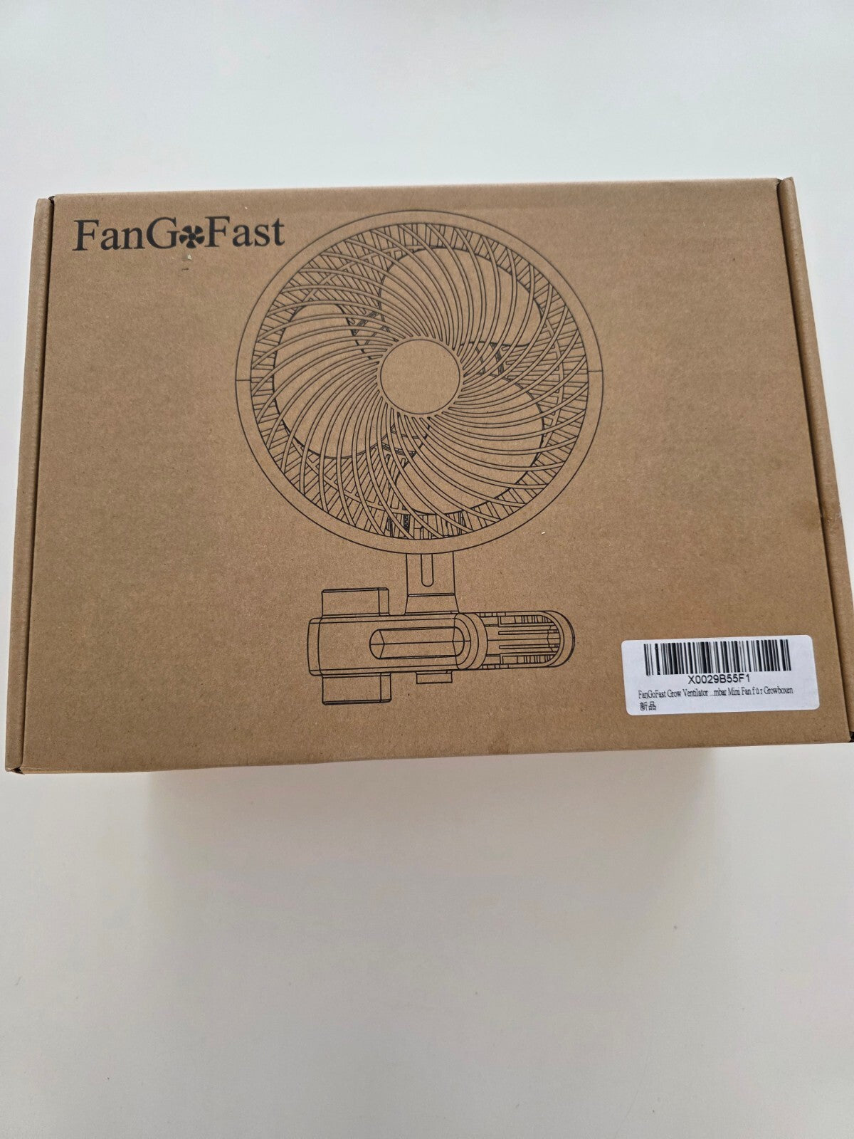 Grow Ventilator mit Clip 10-Stufen Oszillierend für Growzelt
