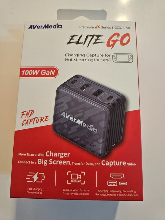 AVerMedia Capture-Karte für Streaming, 1080p60 HDMI, Tragbares Ladegerät für Nin
