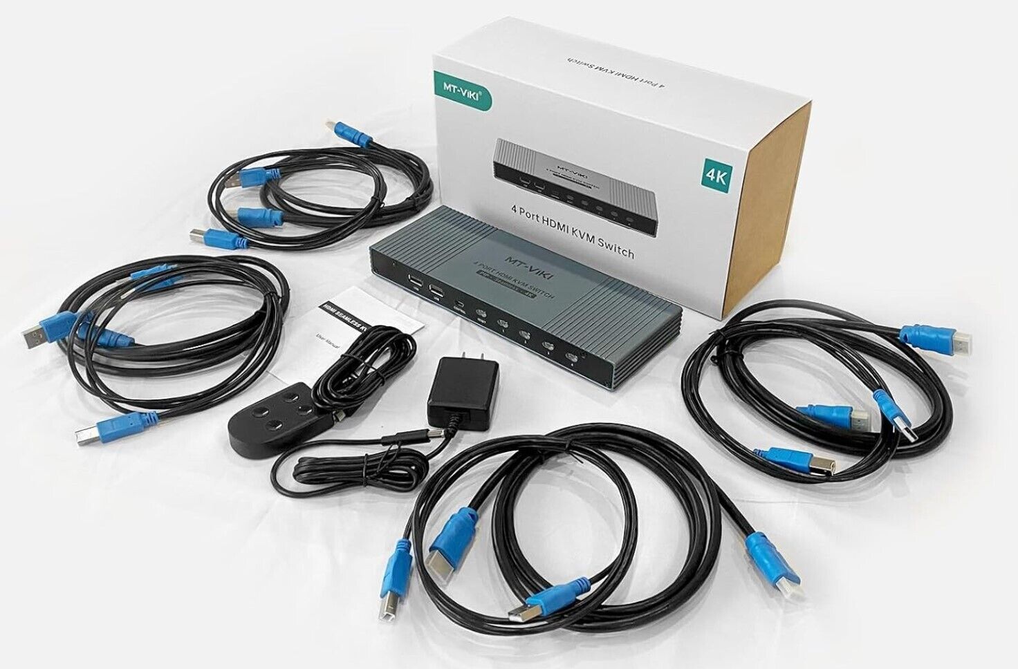 4K HDMI KVM Multiviewer 4x1 mit PIP POP 4K@30Hz Seamless Switching unterstützt