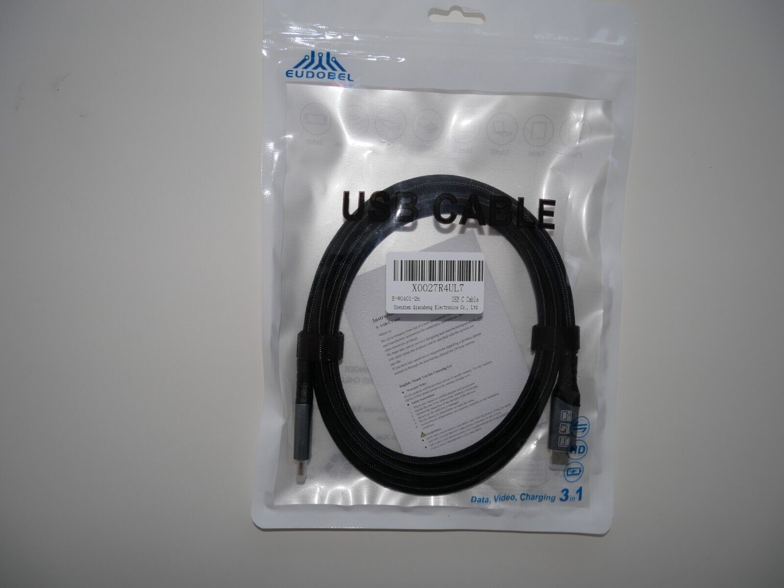 80Gbps USB C Kabel Thunderbolt 5 2m, 120Gbps Video Bandbreite, PD 3.1 240W Lade