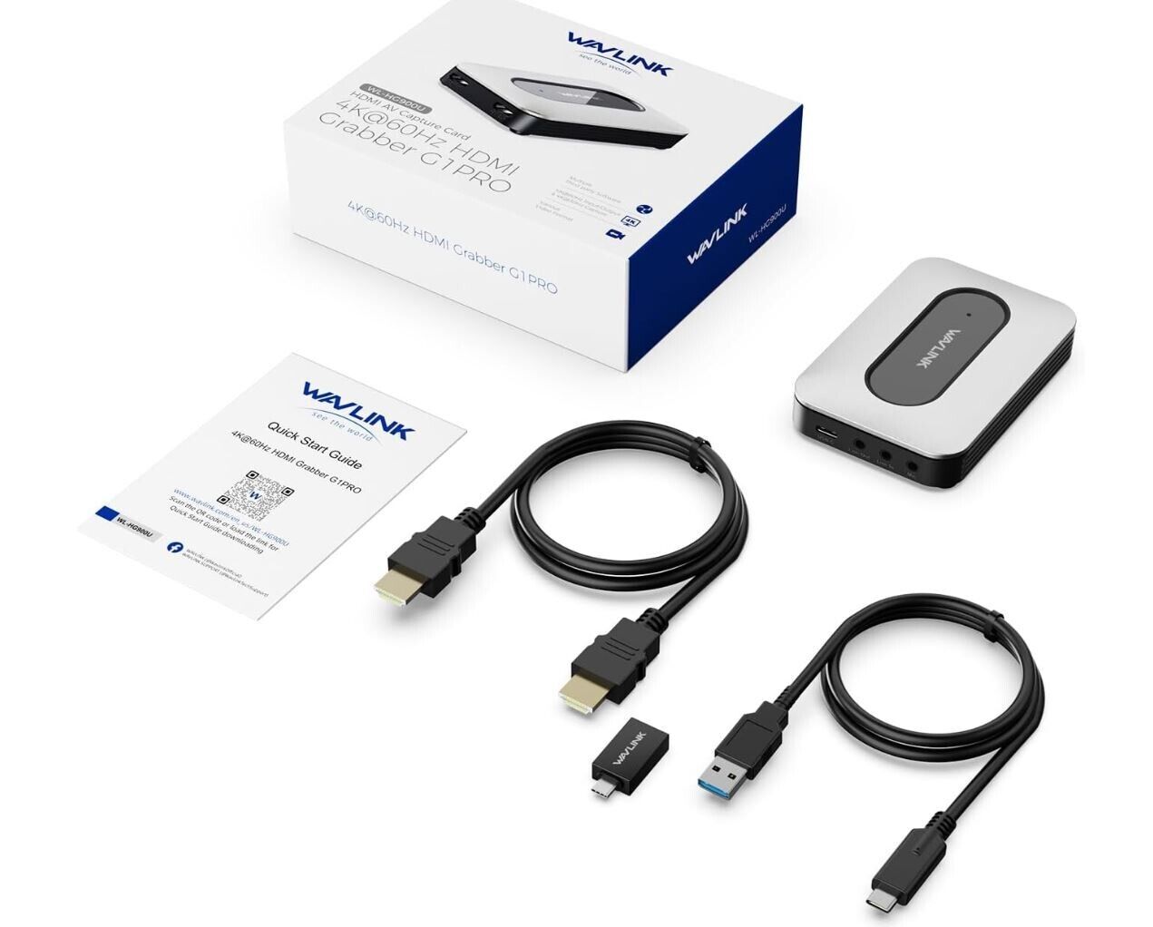 External Capture Card, WAVLINK 4K Capture Card for Gaming, Content Creation & St