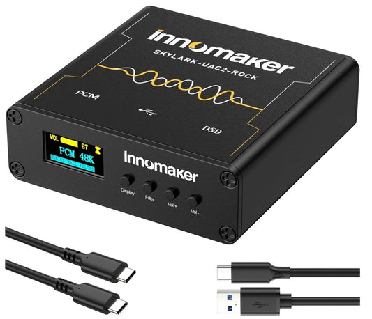 HIFI USB DAC ES9038Q2M 32Bit/768kHz DSD256, OLED