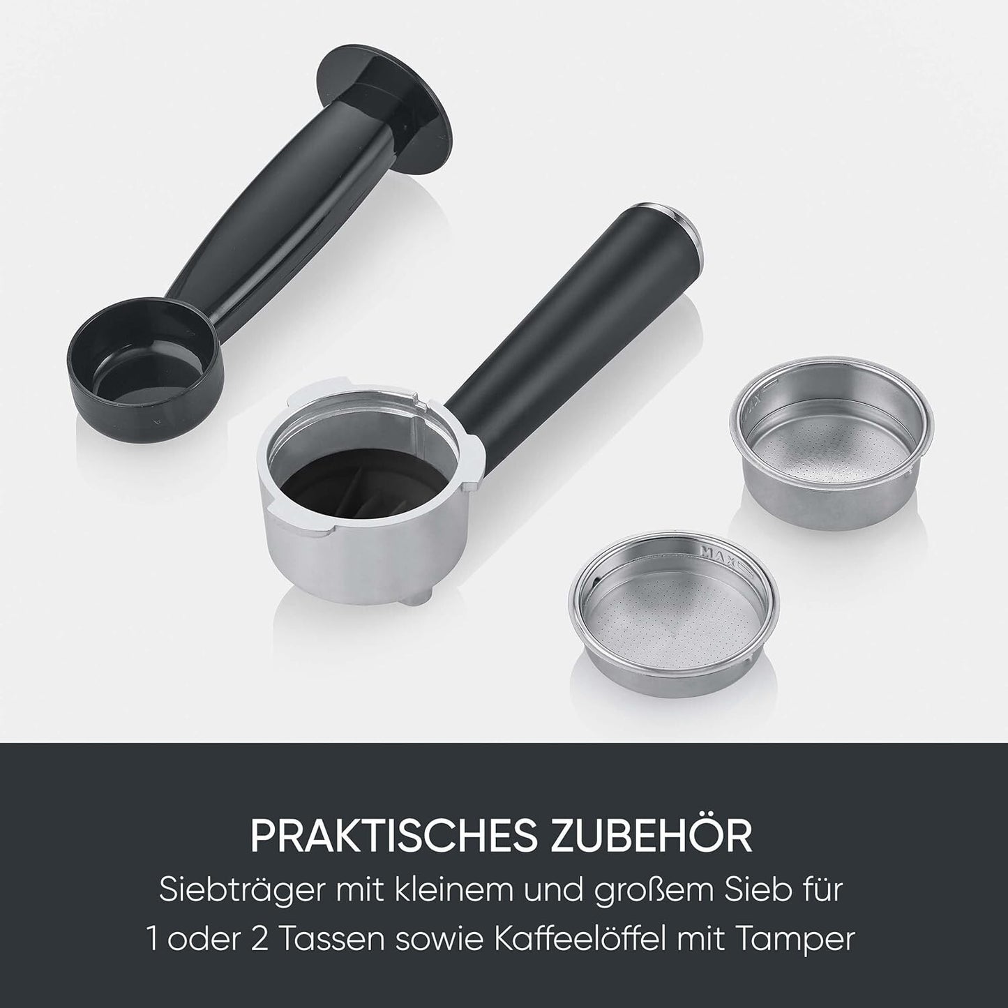SEVERIN Newspresa Espressomaschine 20 Bar 1L Edelstahl KA 5997