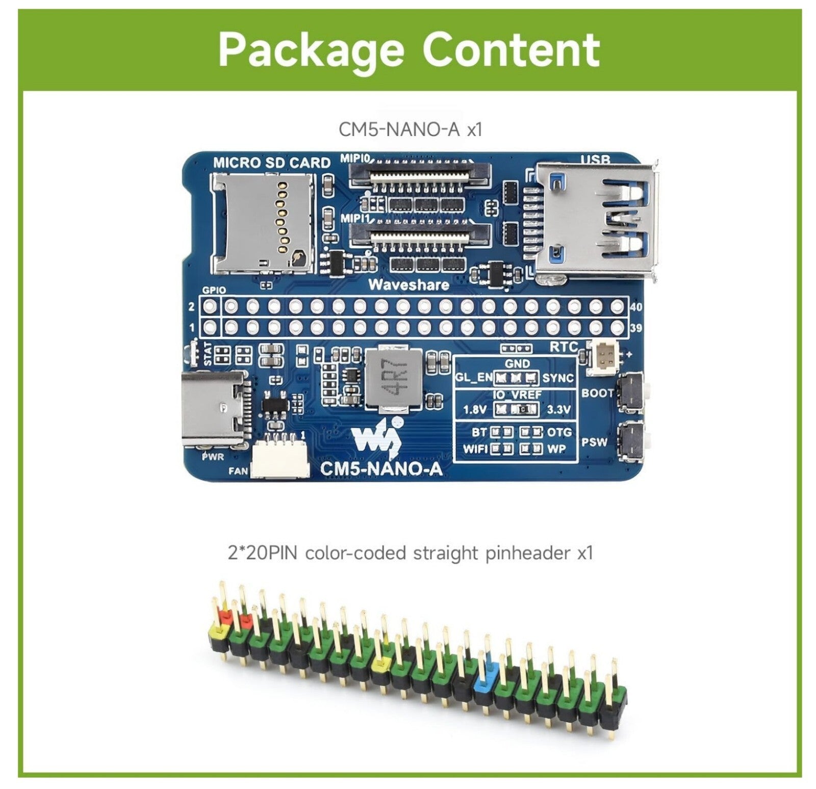 Nano Base Board (A) für Raspberry Pi CM5 – Kompakte Power!
