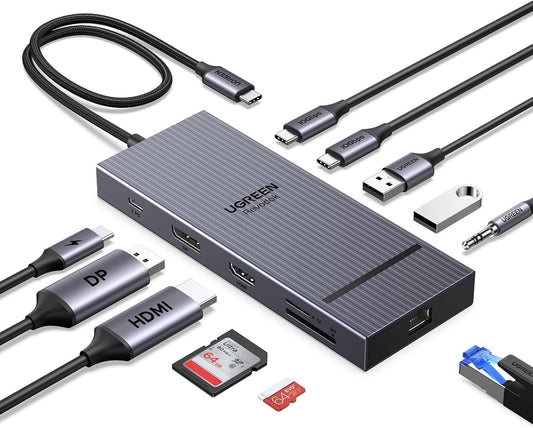 Revodok Pro Docking Station 4K Dual Display 100W PD 10Gbps