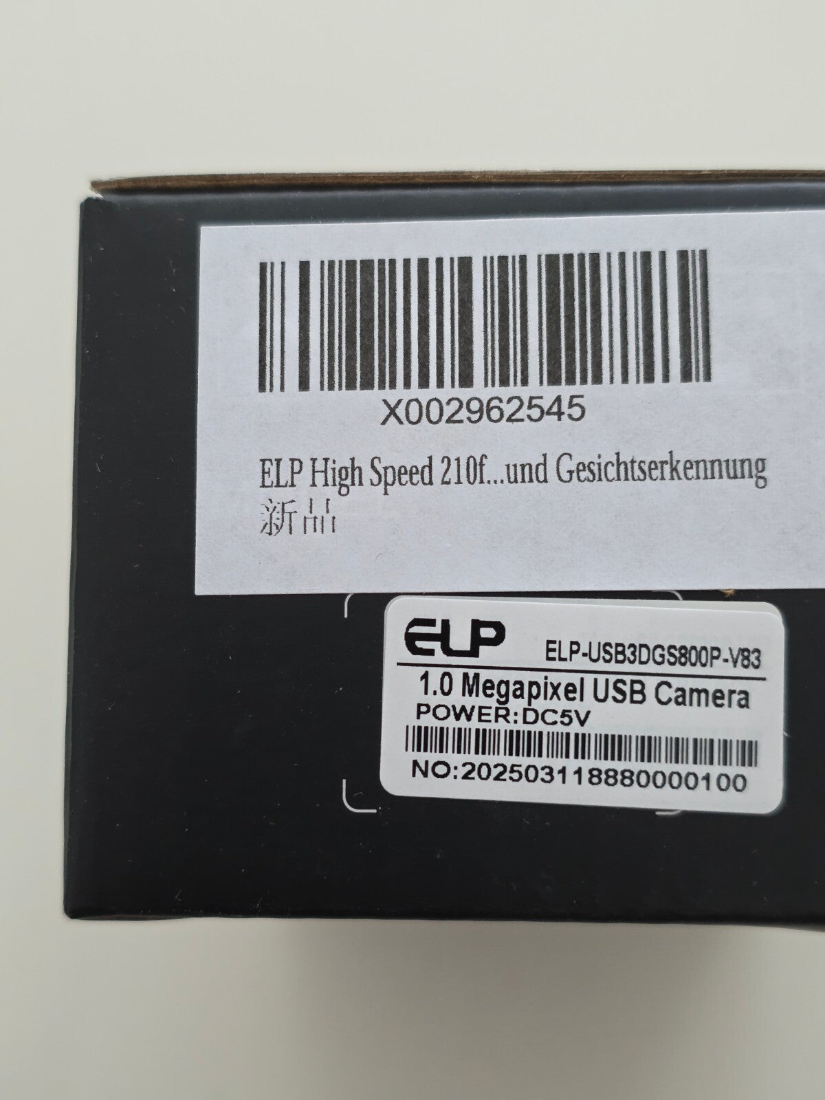 210fps USB Kamera Global Shutter 800P Dual Lens 3D VR