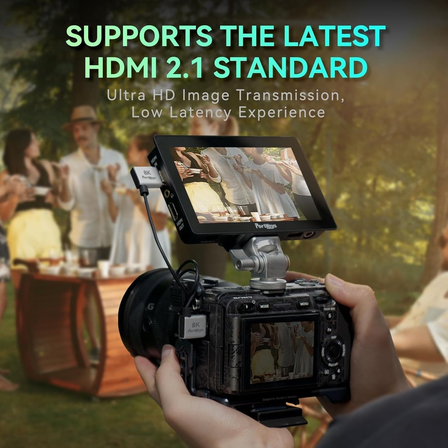 8K HDMI Kabel 2.5mm Ultradünn HDMI A auf D 48Gbps 8K@60Hz HDR