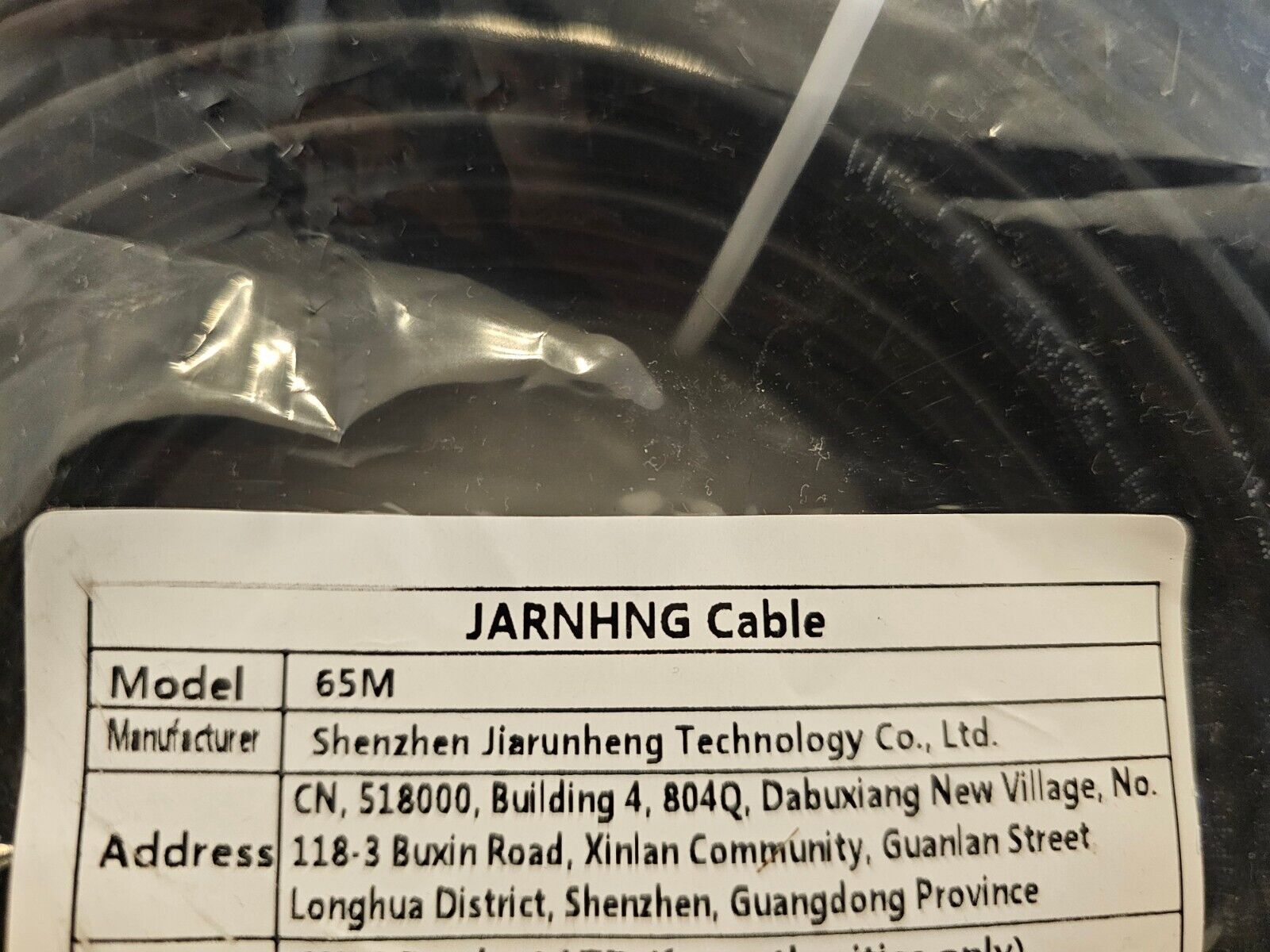 Lan Kabel 65meter, High Speed Cat 6 Ethernet Kabel 65m, Schwarz Netzwerkkabel Ou