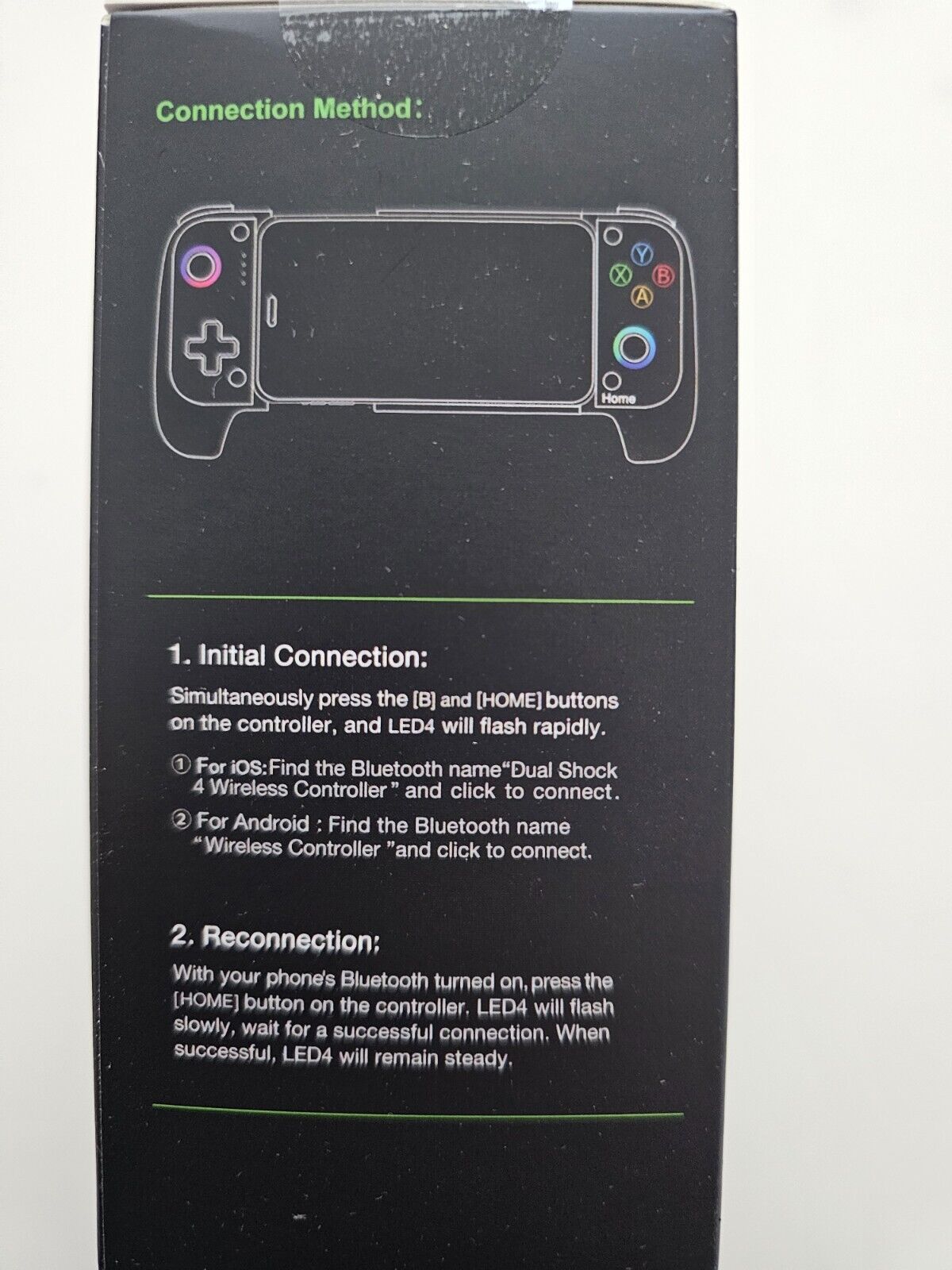 Gamecontroller für iPhone/Android mit Case Support, Hall-Effekt Joysticks Gamepa