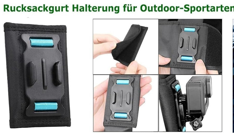Actionkamera Zubehörset DT16 für GoPro Hero 13 12 11 10 9 Black