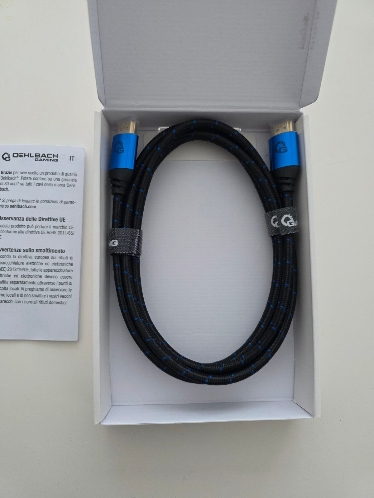 OEHLBACH New Game Blue 2m HDMI 2.1b Kabel 8K@60Hz eARC VRR ALLM PS5 Xbox