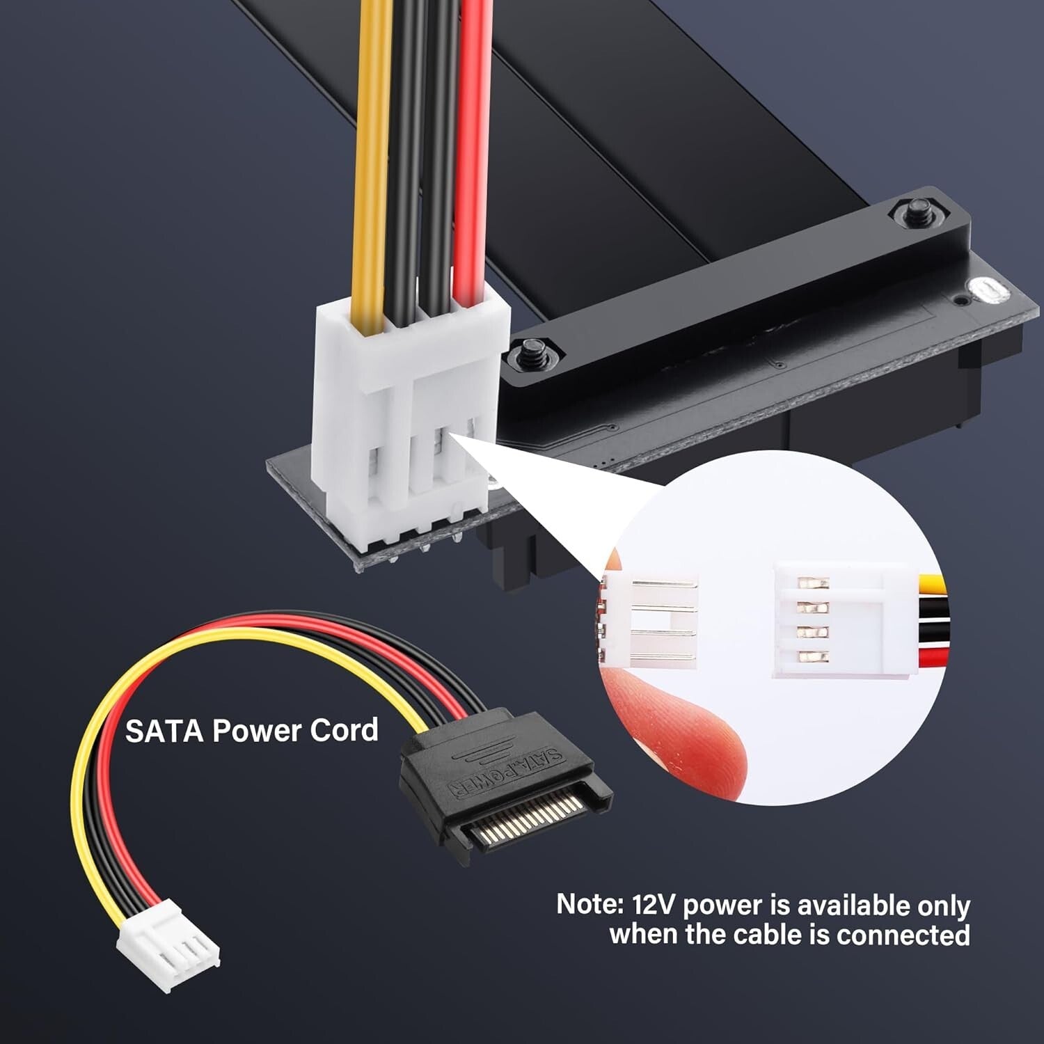 PCIe 3.0 X4 zu U.2 SFF-8639 Kabel 20cm 90° NVMe SSD