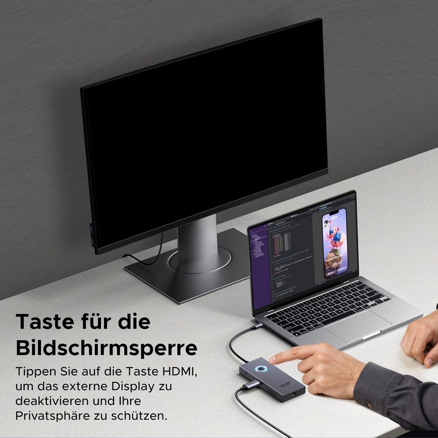 Revodok Pro 9-in-1 USB-C Hub 10Gbps 4K@60Hz HDMI Ethernet PD 100W SD/TF