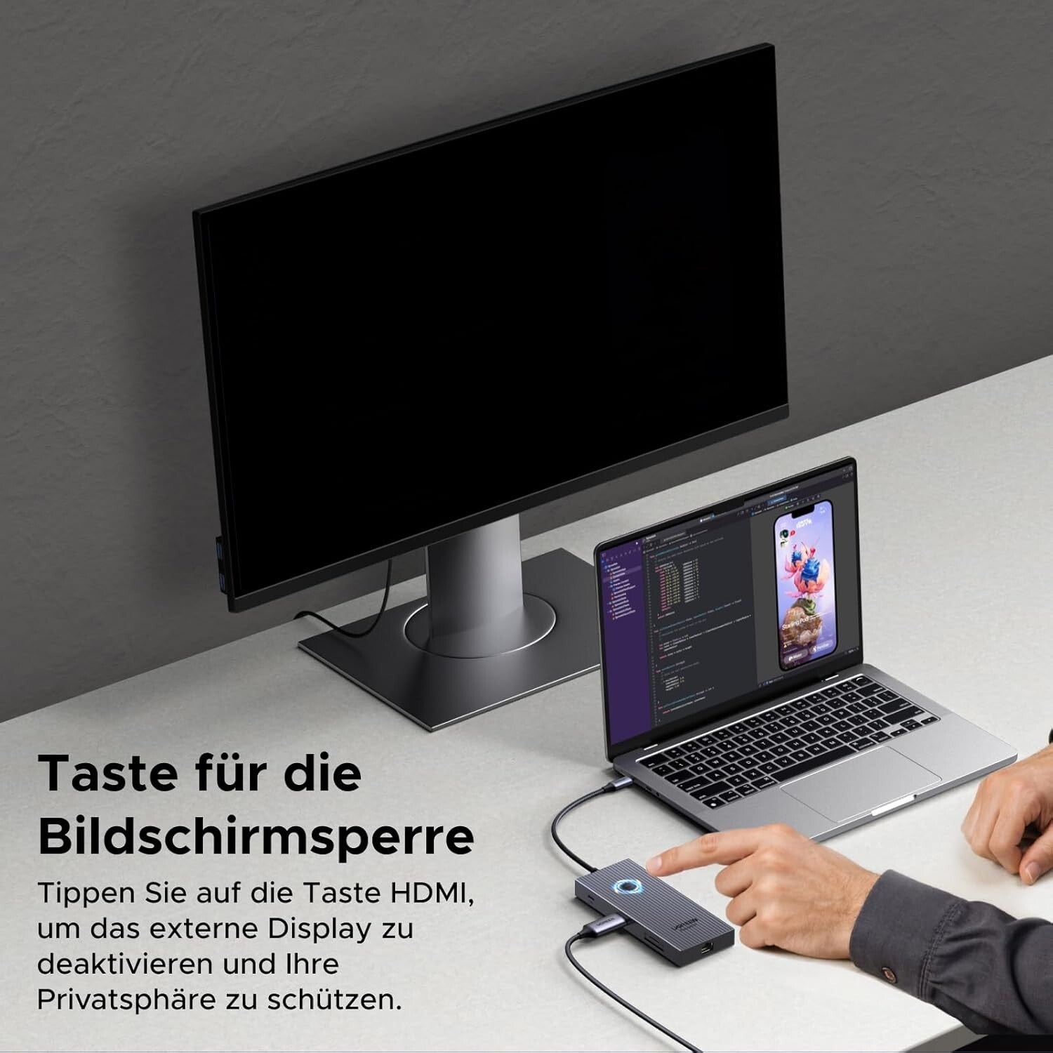 Revodok Pro 9-in-1 USB-C Hub 10Gbps 4K@60Hz HDMI Ethernet PD 100W SD/TF