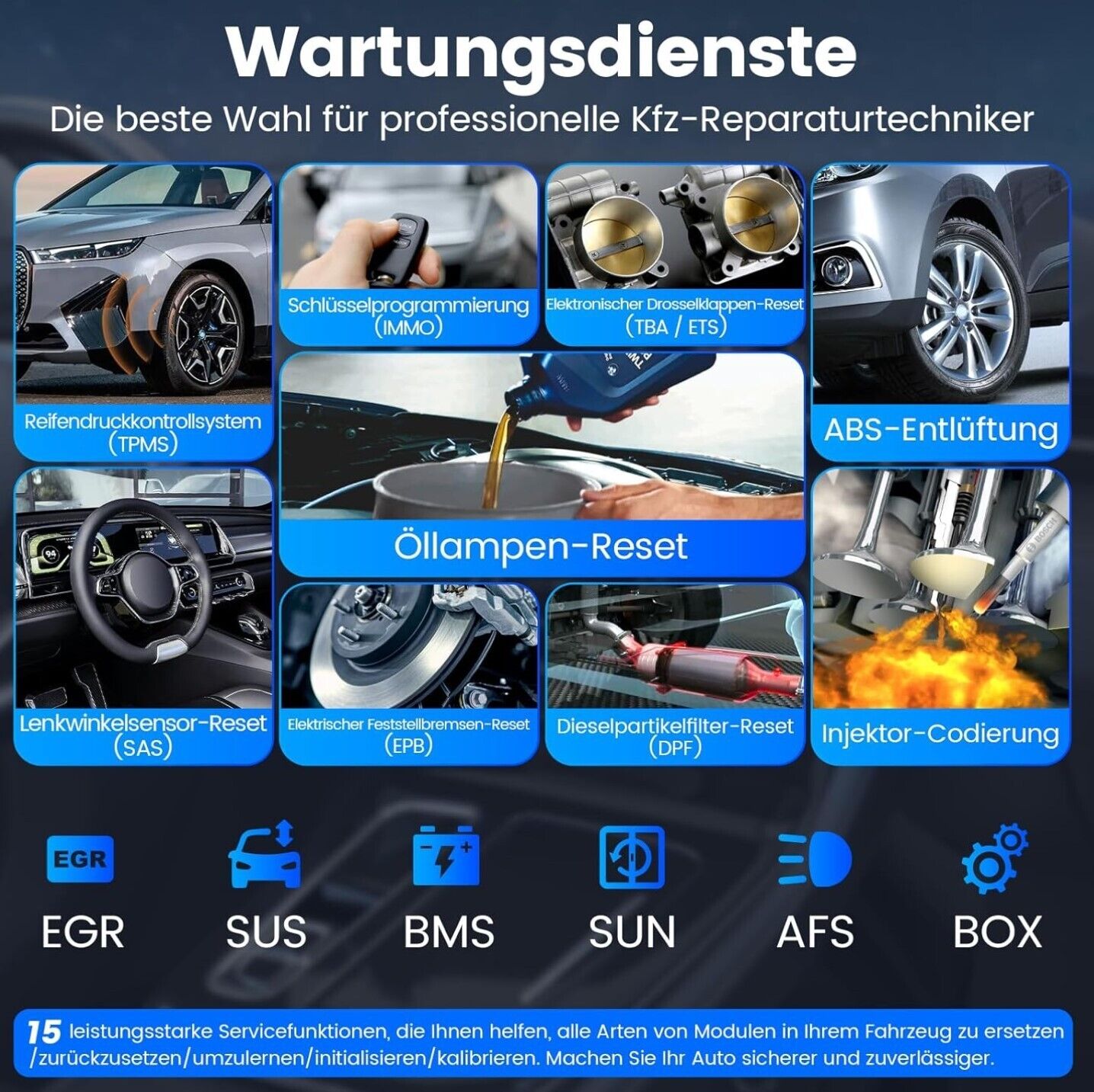 OBD2 Bluetooth Adapter, MUCAR DriverScan OBD2 Diagnosegerät Bluetooth Mit Vollsy