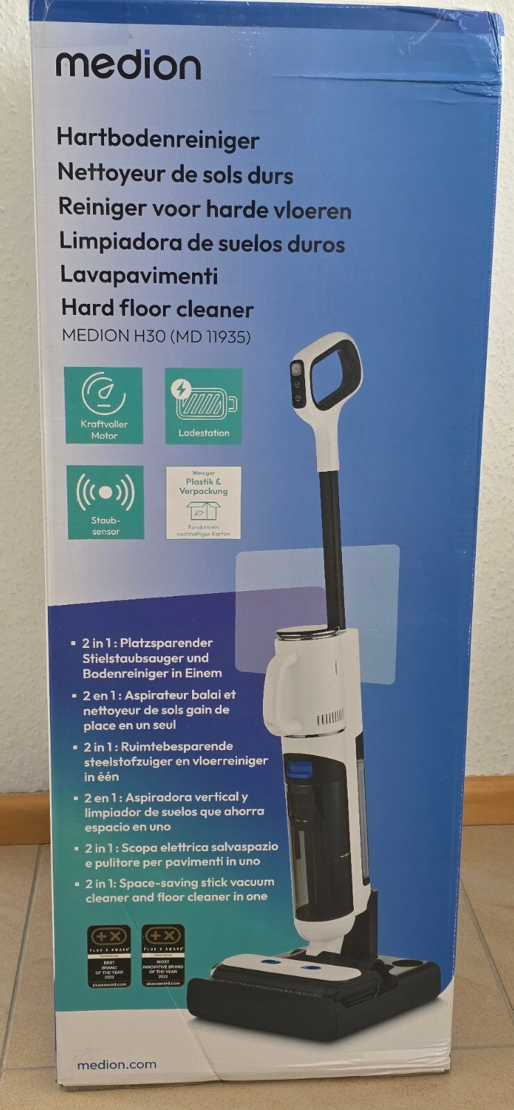 MEDION LIFE H30 2in1 Hartbodenreiniger – Strahlend saubere Böden!