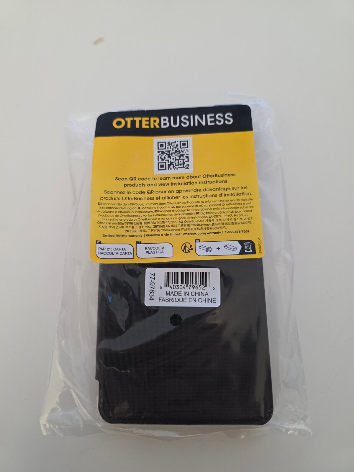 OtterBox React Folio Hülle Galaxy S25 Ultra Transparent/Schwarz
