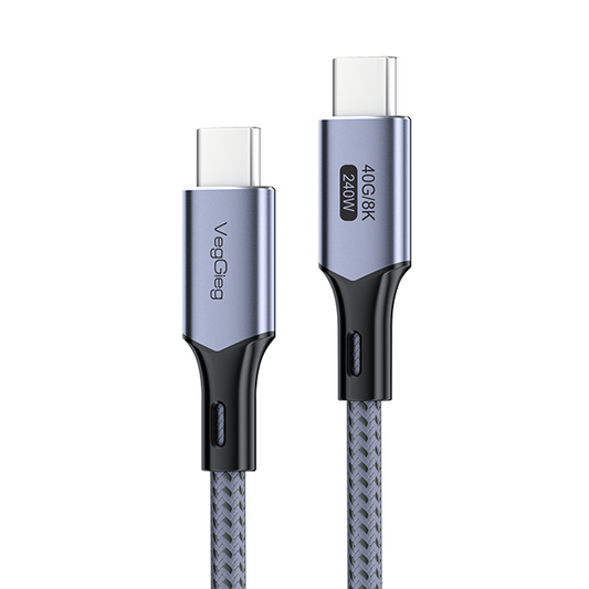 USB4 USB-C 4.0 Kabel 240W 8K/60Hz 40Gbps für iPhone 15/16 MacBook Samsung