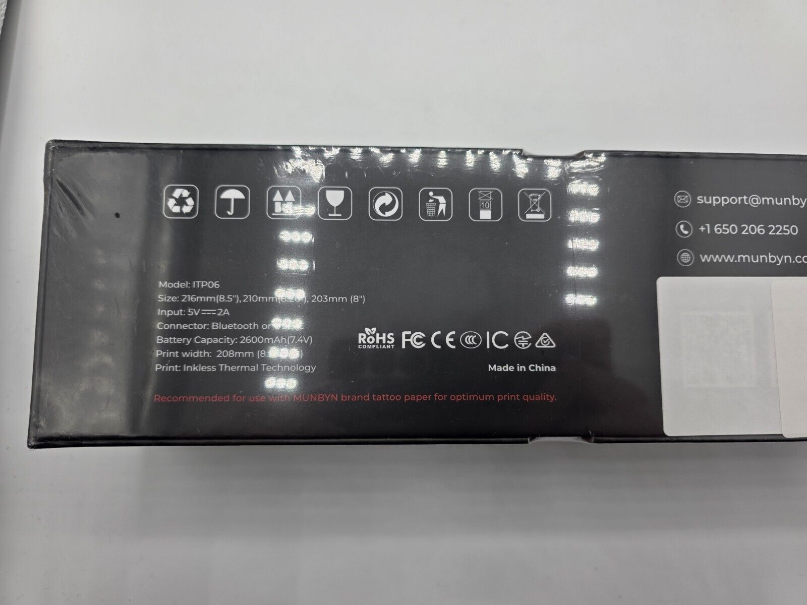 Tattoo Drucker 300 DPI Bluetooth Stencil Thermodrucker