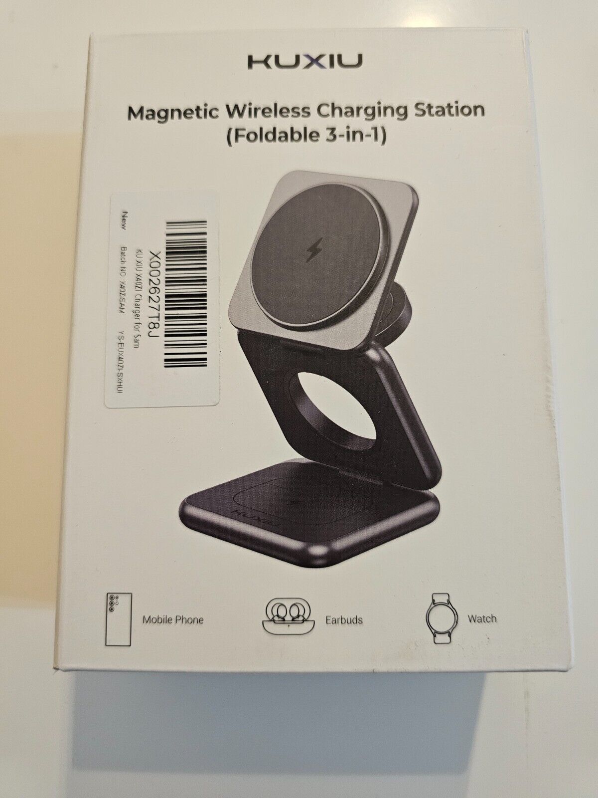 3 in 1 Wireless Charger für Samsung, Faltbare Induktive Ladestation für Samsung