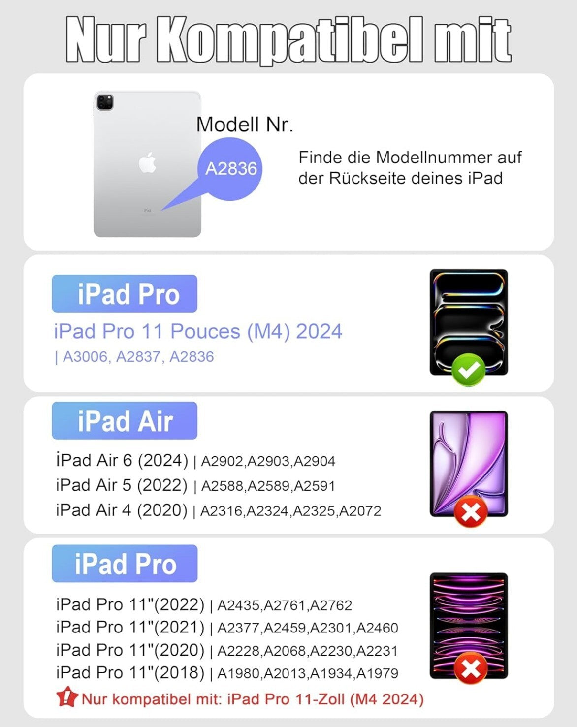 Tastaturhülle für iPad Pro 11" M4 2024 – Präzision und Stil vereint!