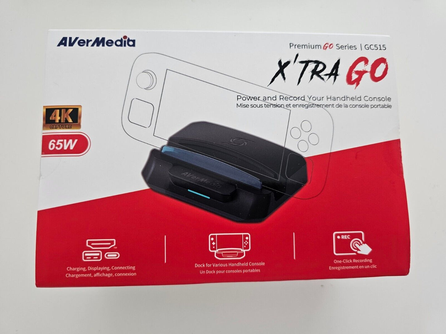AVerMedia Steam Deck Dock mit HDMI 4K@60Hz, USB-C-Laden, Bildschirmspiegelung, V