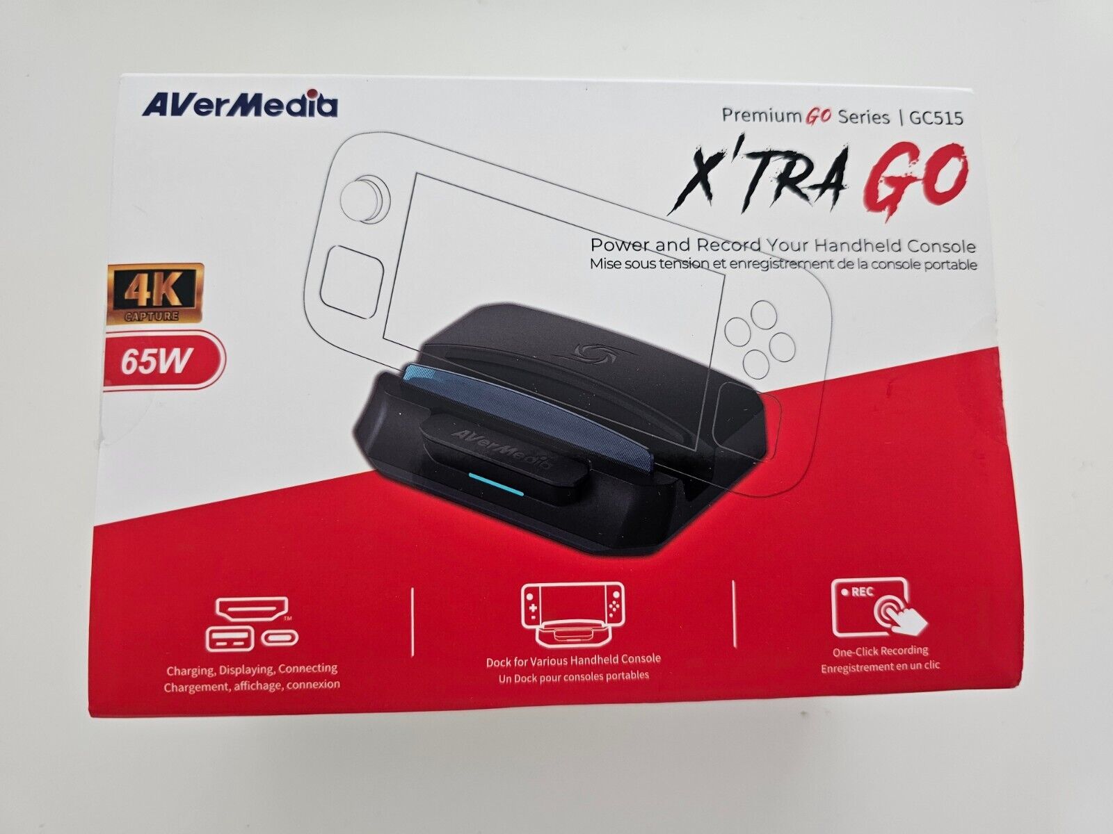 AVerMedia Steam Deck Dock mit HDMI 4K@60Hz, USB-C-Laden, Bildschirmspiegelung, V