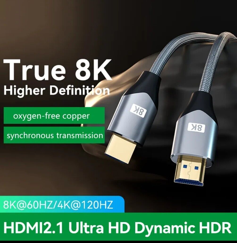 8K HDMI 2.1 Kabel 8K@60Hz und 4K@120Hz für PS4 PS5 HDTV ARC