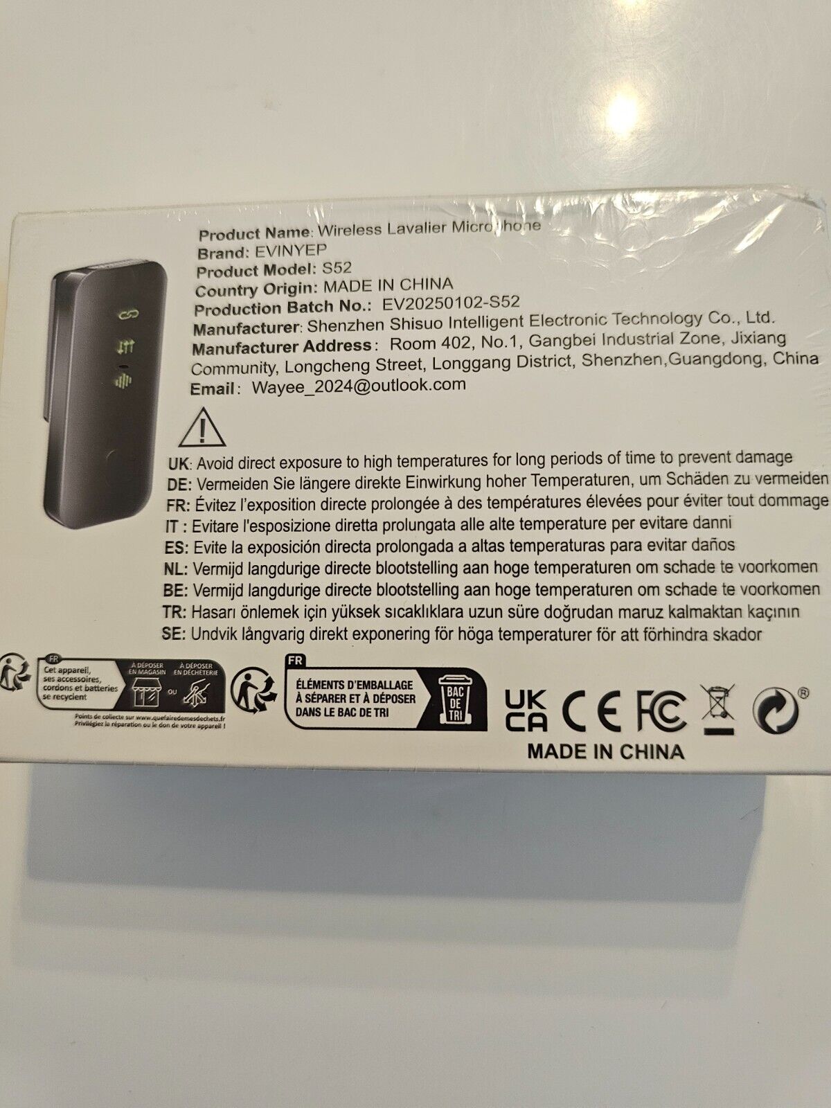 Kabelloses Lavalier Mikrofon (2TX+2RX) für iPhone & Android | Rauschunterdrückun