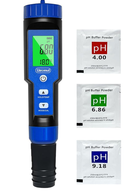 7-in-1 pH Messgerät TDS EC Salz ORP S.G Temp für Pool Aquarium