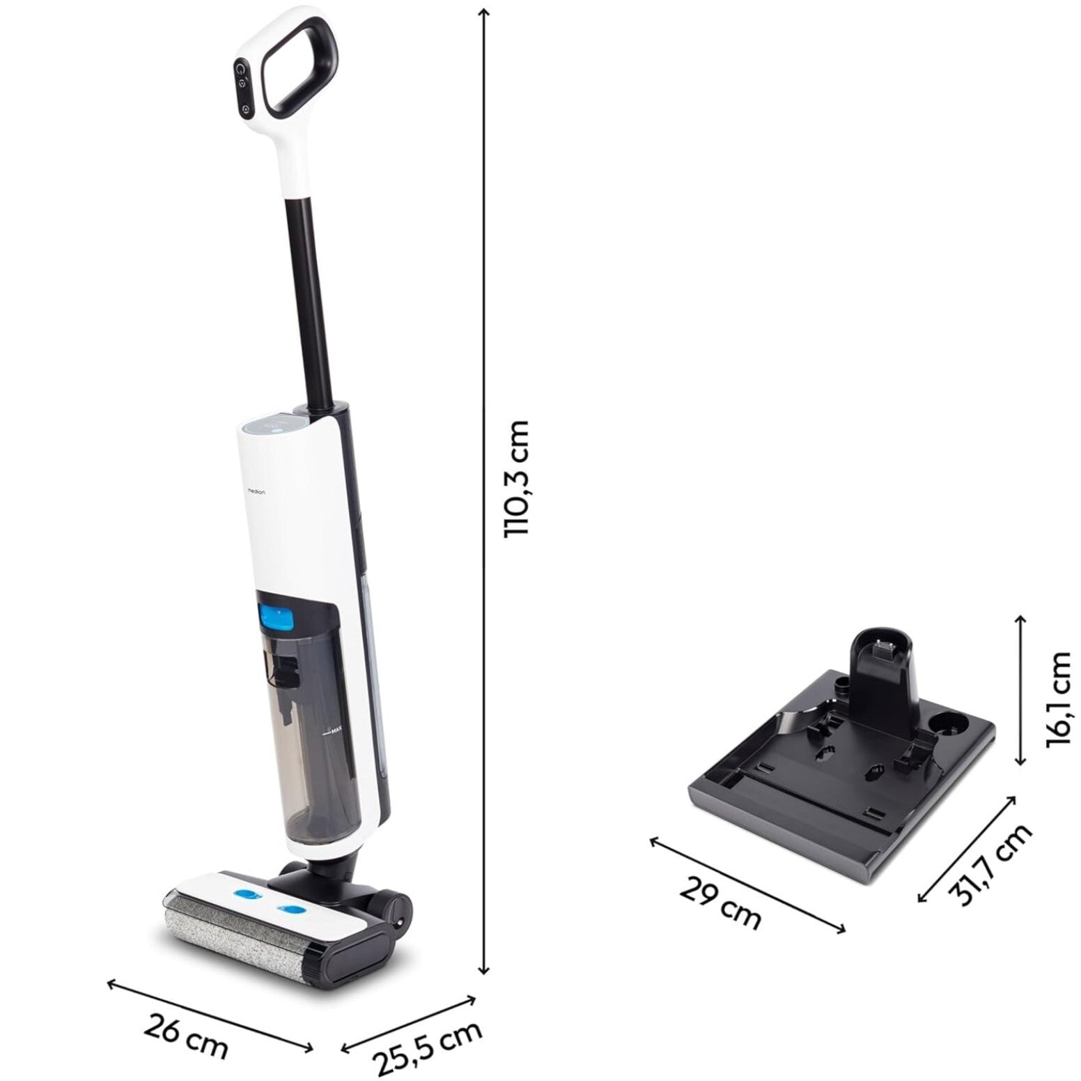MEDION LIFE H30 2in1 Hartbodenreiniger – Strahlend saubere Böden!