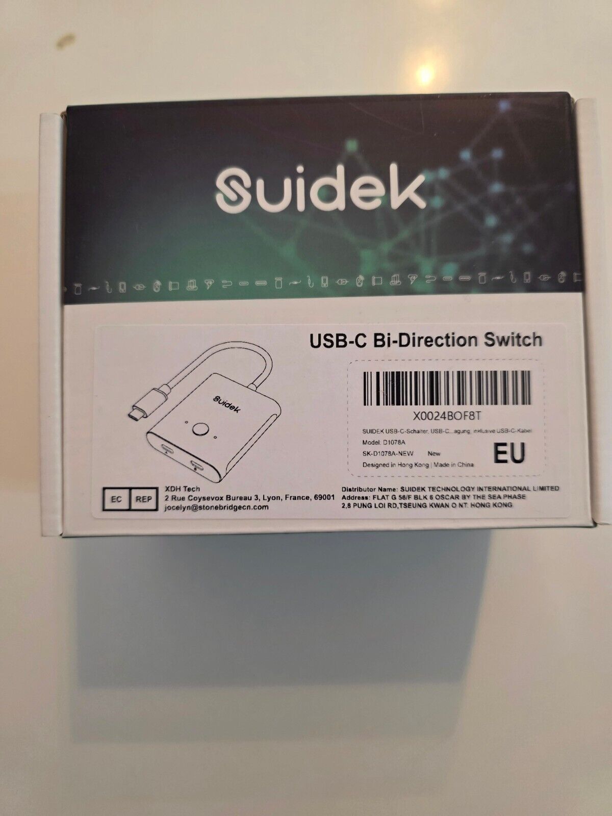 USB C Switch 8K@60Hz 100W PD Bidirektional