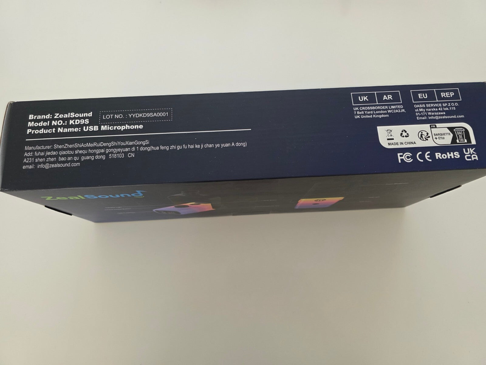 KD9S USB Mikrofon mit RGB, Boomarm, Nierencharakteristik für PC, Handy, PS5 – Id