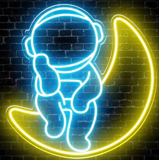 Astronaut Neon Schild, Dimmbar, LED für Gaming & Deko