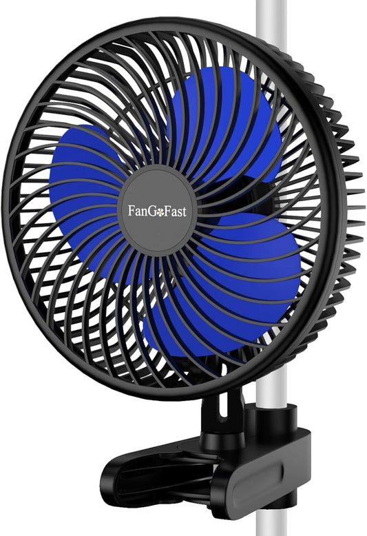 Grow Ventilator mit Clip 10-Stufen Oszillierend für Growzelt