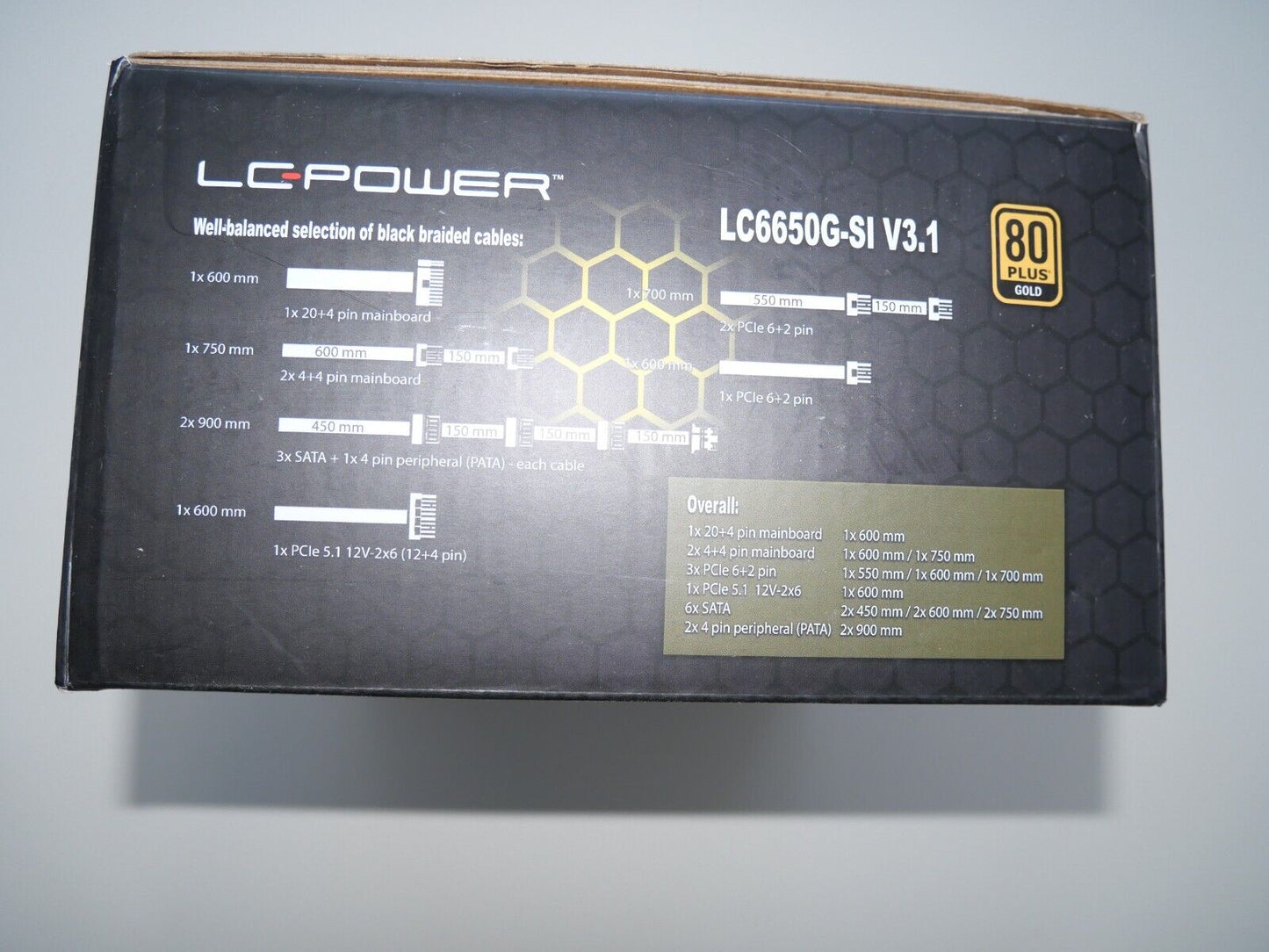 Integrator - Pro 650W ATX V3.1 Netzteil - 80 Plus Gold OCP OPP SCP SIP UVP