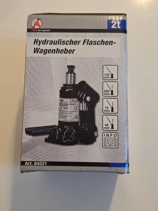 Hydraulischer Flaschen-Wagenheber 2t 140-260mm