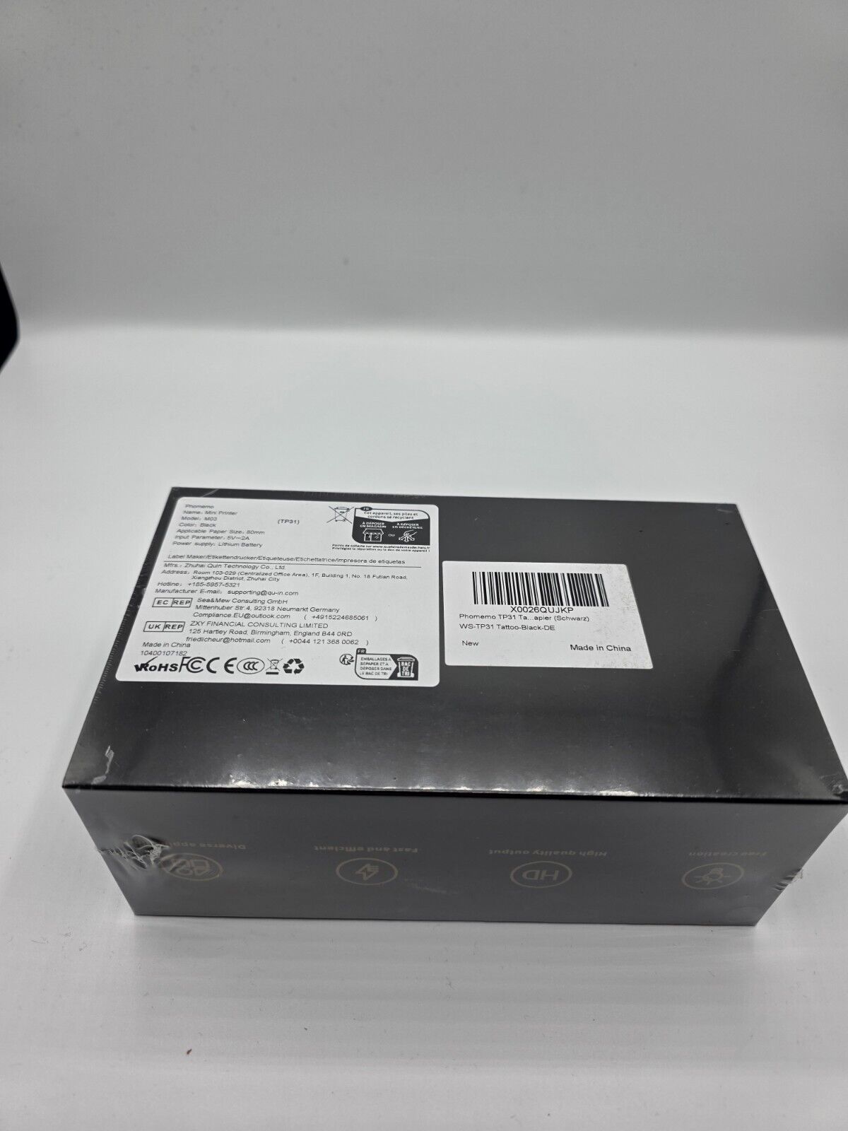 TP31 Tattoo Drucker Bluetooth Mini Thermodrucker tragbar