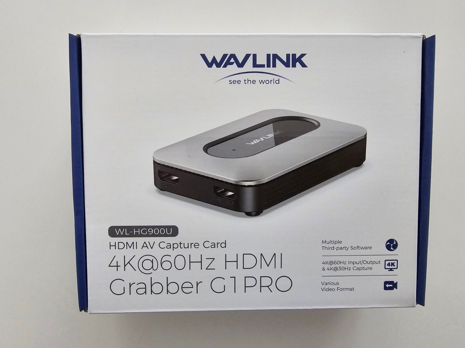 External Capture Card, WAVLINK 4K Capture Card for Gaming, Content Creation & St