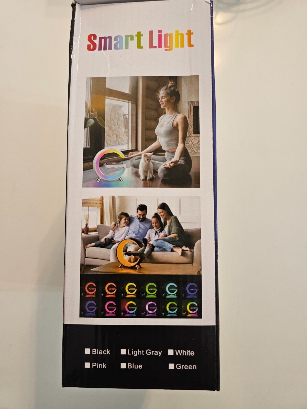 Nachttischlampe mit Ladefunktion, APP control Led Stimmungslicht Tischlampe, EU