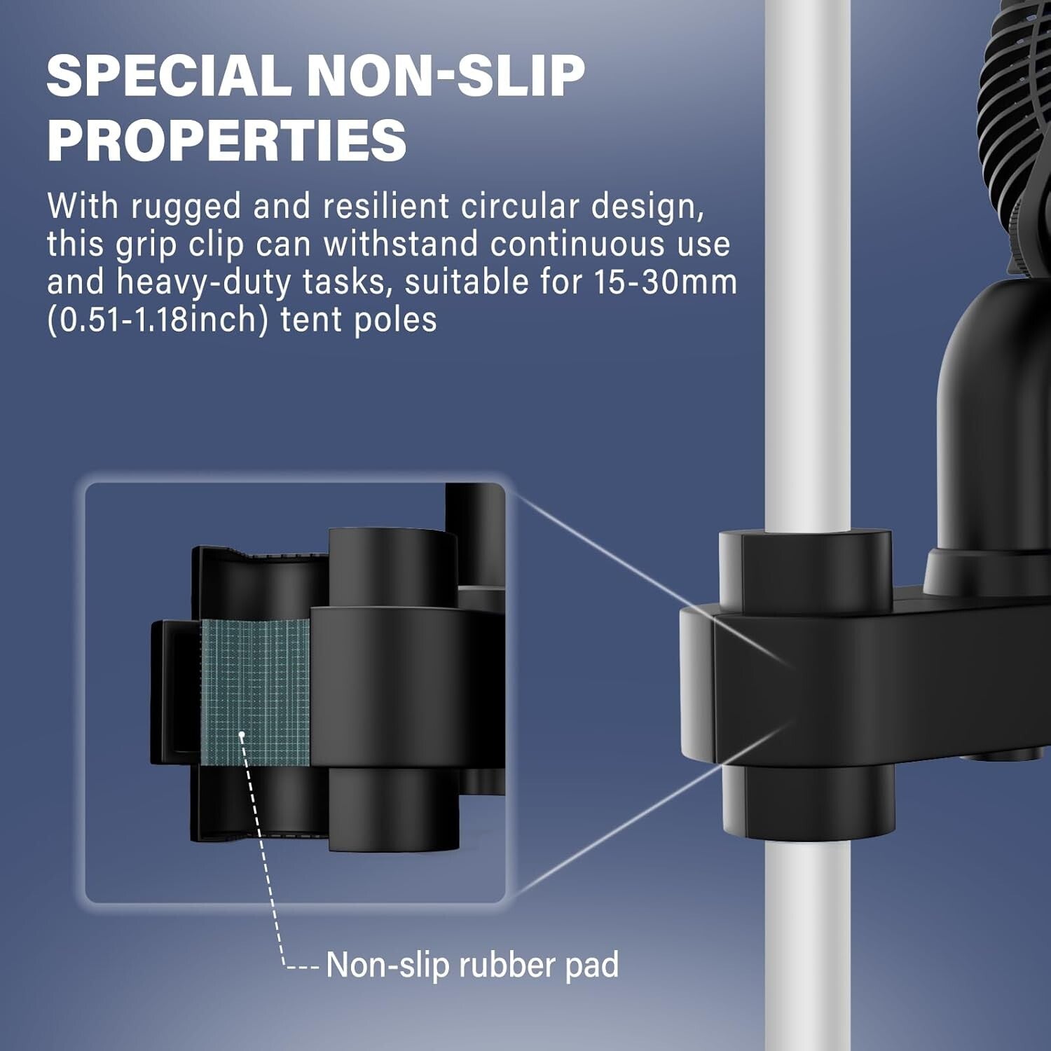 Grow Ventilator mit Clip 10-Stufen Oszillierend für Growzelt