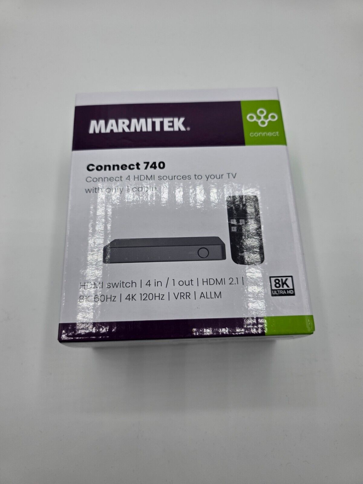 8K HDMI Switch 4K 120Hz, 8K 60Hz, 4 IN / 1 OUT